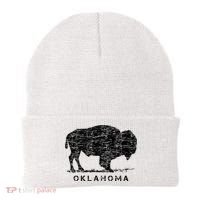 Oklahoma And American Buffalo Bison Beanie thumb 0