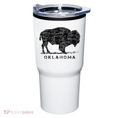 Oklahoma And American Buffalo Bison Tumbler