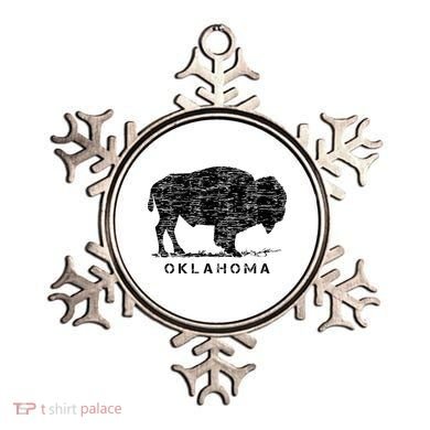 Oklahoma And American Buffalo Bison Ornament