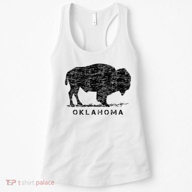 Oklahoma And American Buffalo Bison Women's Tank Top