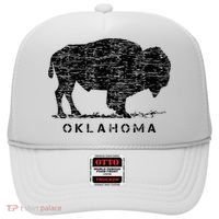 Oklahoma And American Buffalo Bison Hat thumb 0