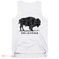 Oklahoma And American Buffalo Bison Tank Top thumb 0