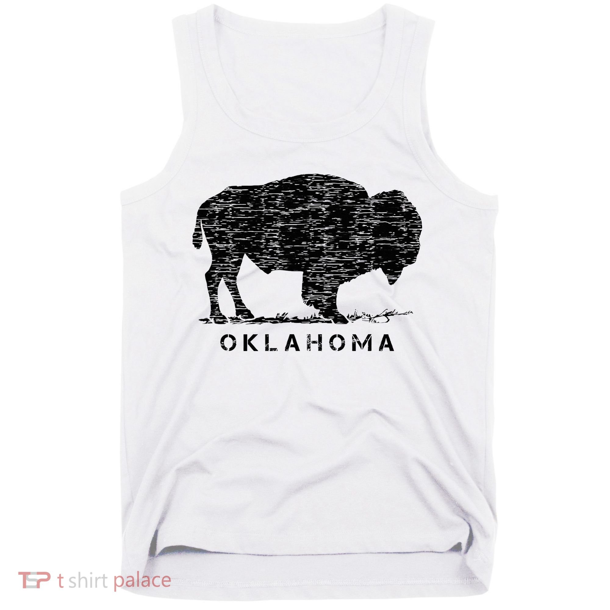 Oklahoma And American Buffalo Bison Tank Top