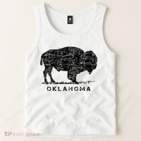 Oklahoma And American Buffalo Bison Tank Top thumb 2