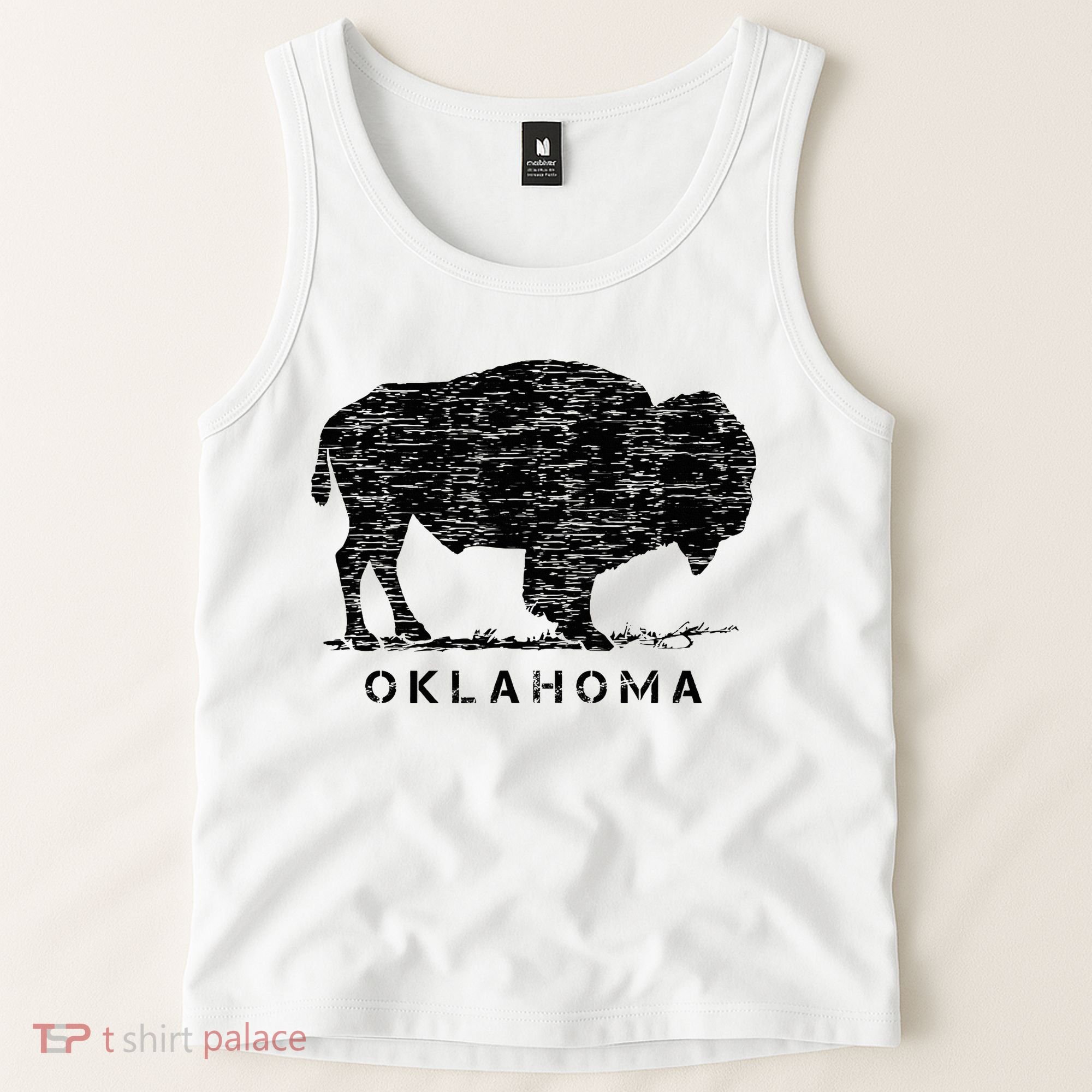 Oklahoma And American Buffalo Bison Tank Top