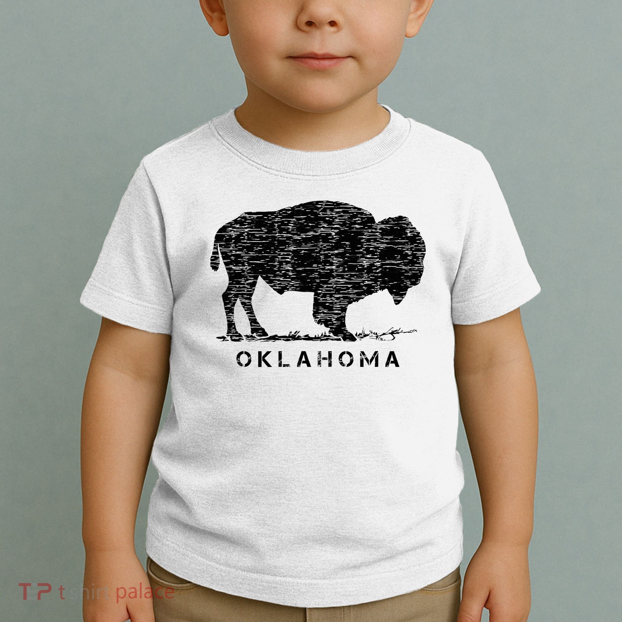 Oklahoma And American Buffalo Bison Toddler T-Shirt