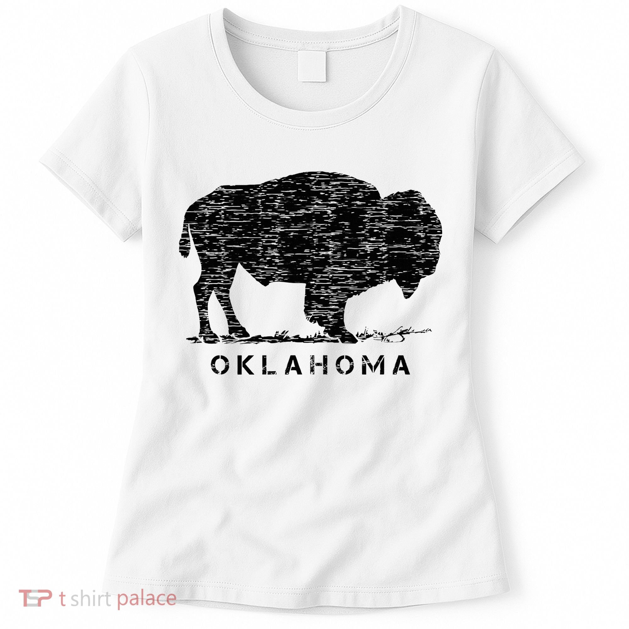 Oklahoma And American Buffalo Bison Women's T-Shirt
