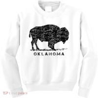 Oklahoma And American Buffalo Bison Kids Sweatshirt thumb 0