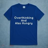 Overthinking And Also Hungry Funny Hangry Gift T-Shirt thumb 5