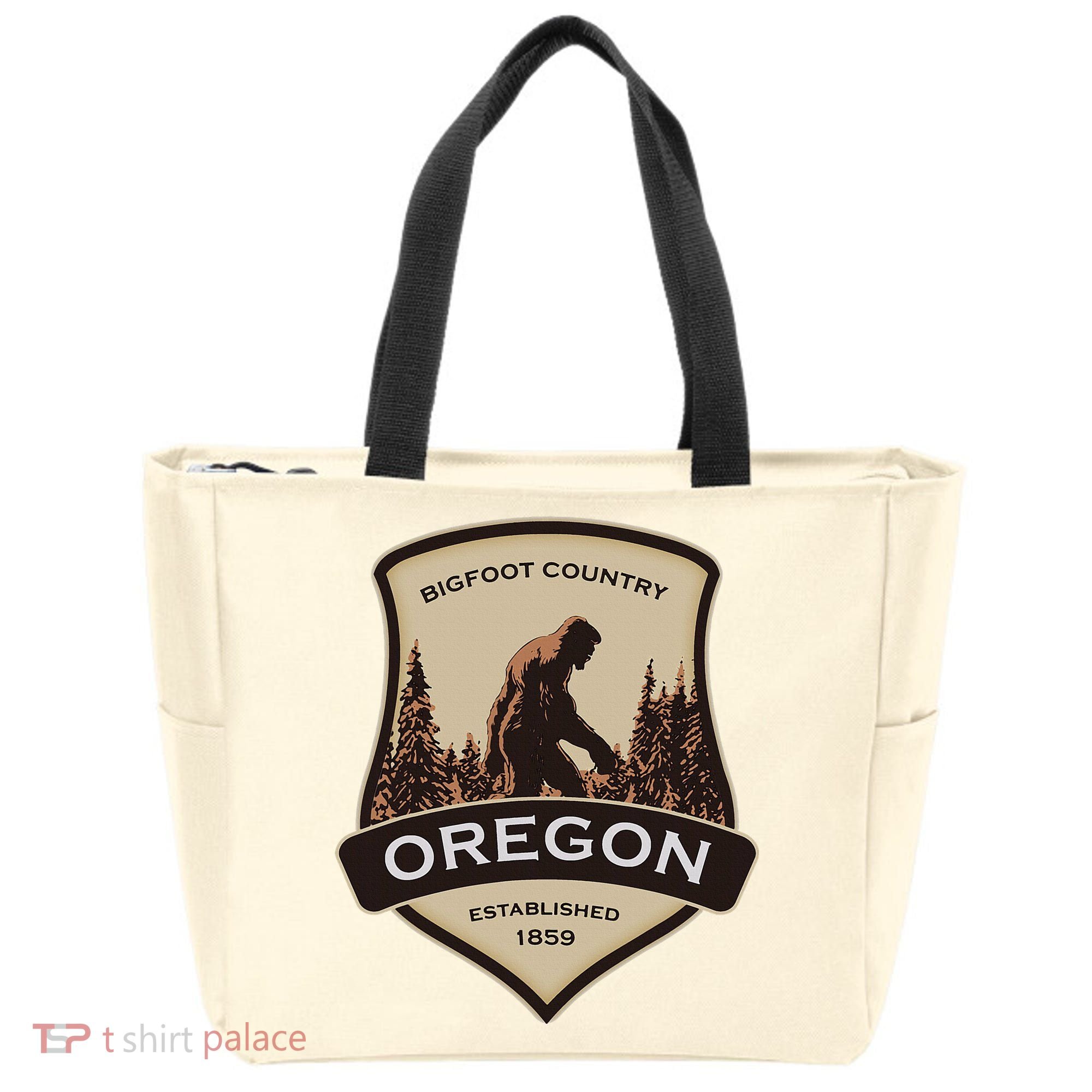 Oregon And A Bigfoot Or A Sasquatch Tote Bag