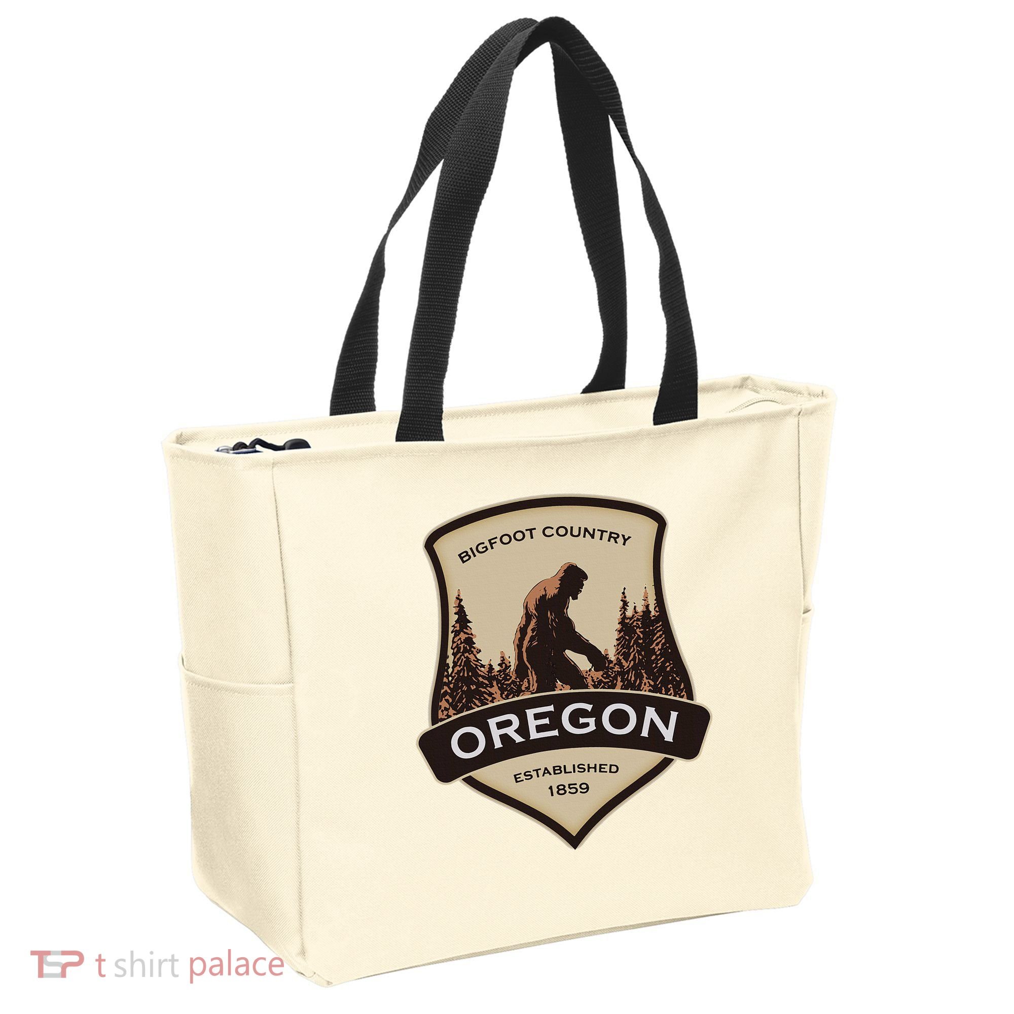Oregon And A Bigfoot Or A Sasquatch Tote Bag