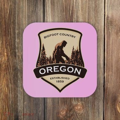 Oregon And A Bigfoot Or A Sasquatch Coaster