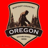 Oregon And A Bigfoot Or A Sasquatch Santa Hat thumb 1