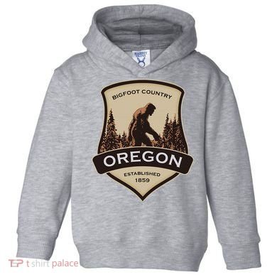Oregon And A Bigfoot Or A Sasquatch Toddler Hoodie
