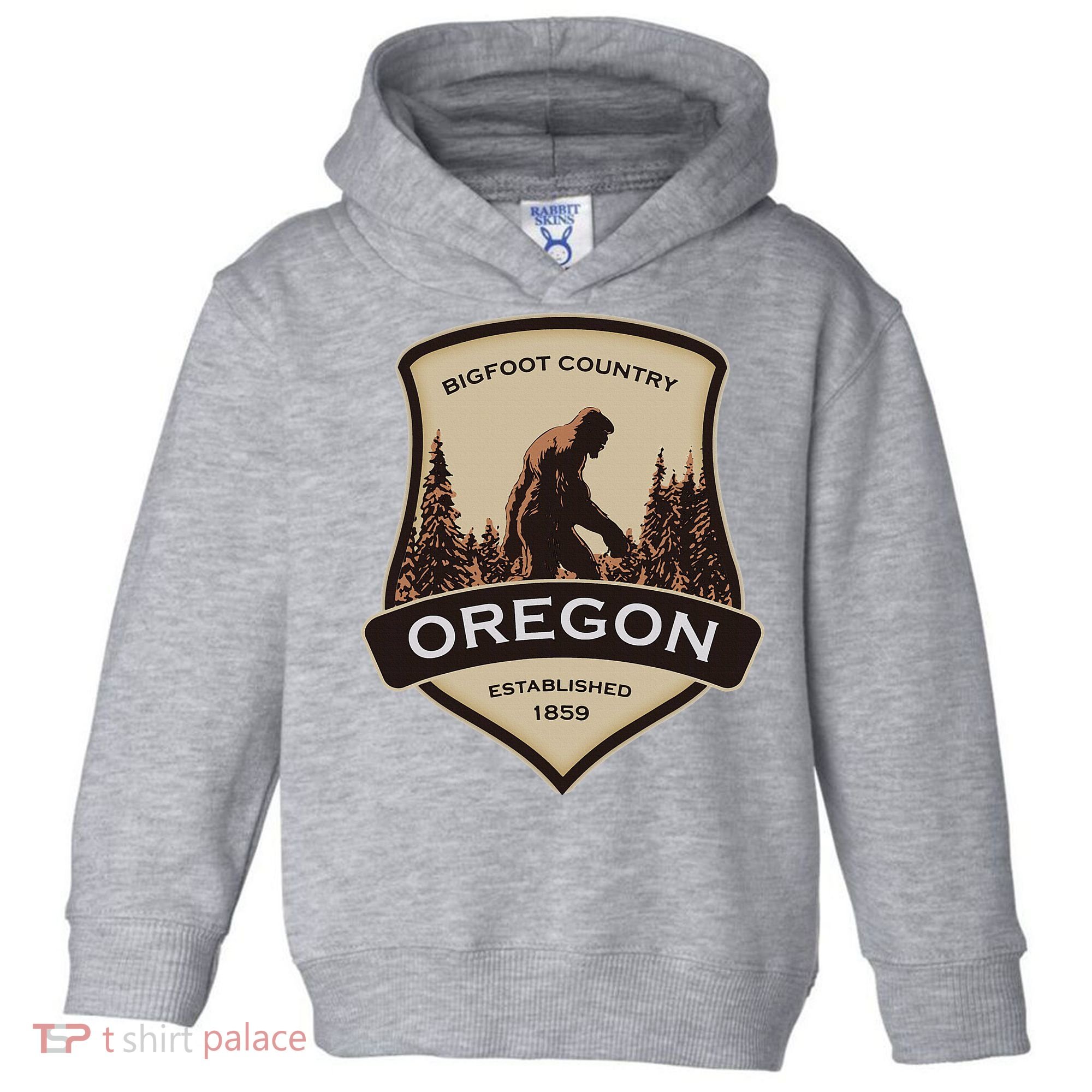 Oregon And A Bigfoot Or A Sasquatch Toddler Hoodie