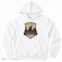 Oregon And A Bigfoot Or A Sasquatch Hoodie thumb 0