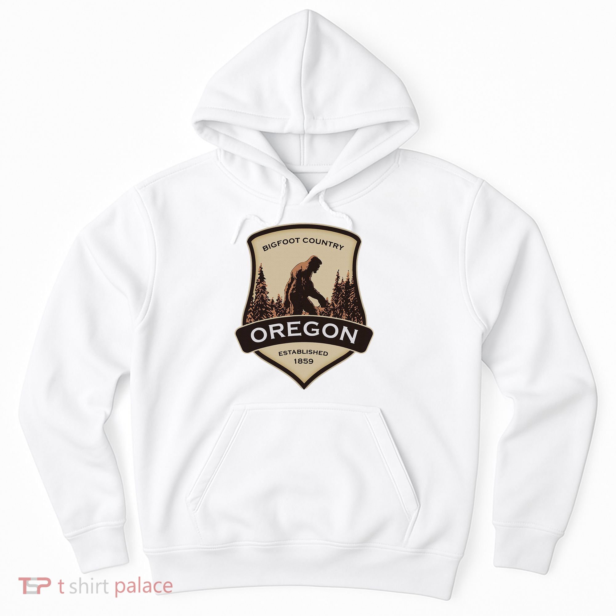 Oregon And A Bigfoot Or A Sasquatch Hoodie