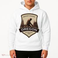 Oregon And A Bigfoot Or A Sasquatch Hoodie thumb 2