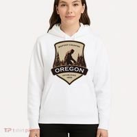 Oregon And A Bigfoot Or A Sasquatch Hoodie thumb 5