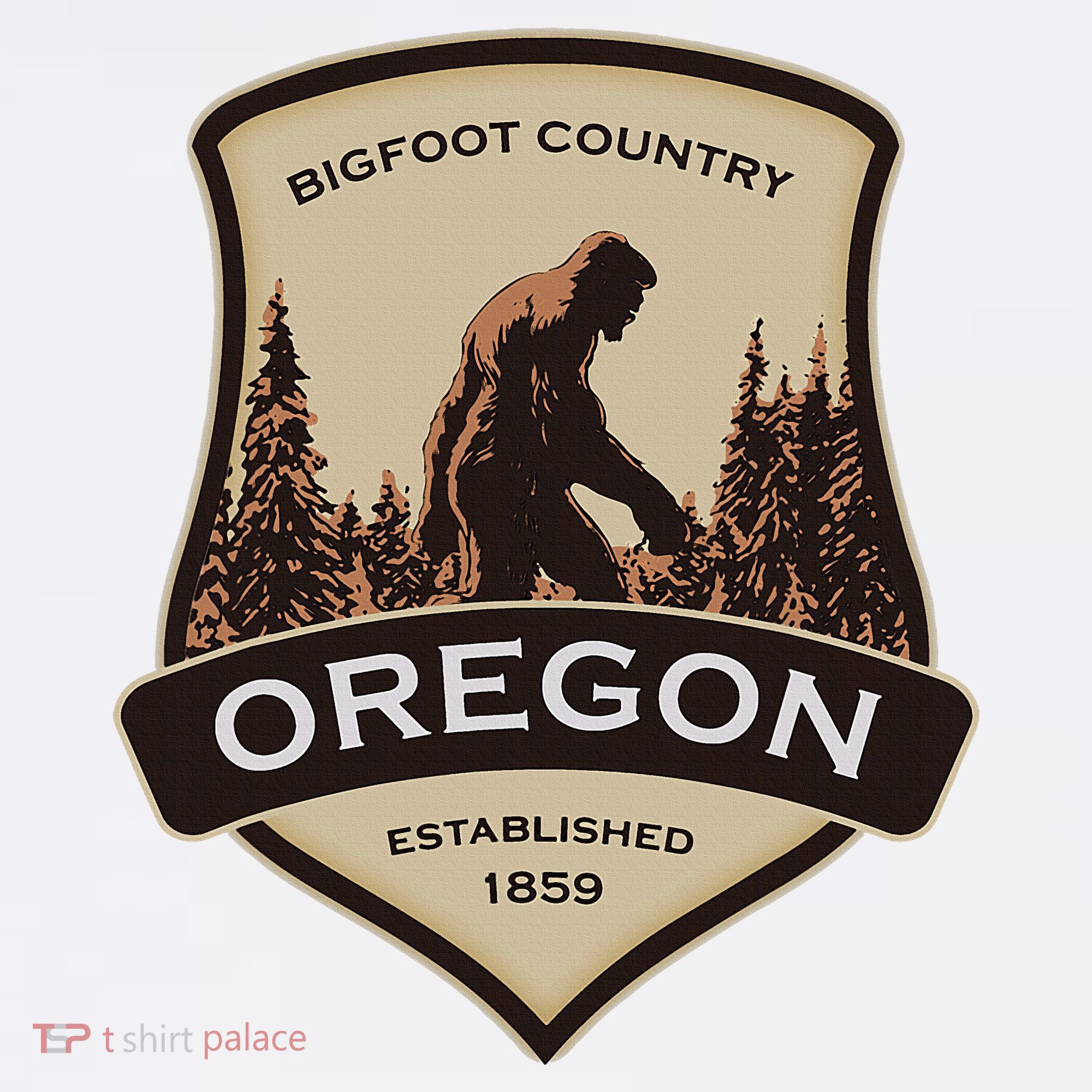 Oregon And A Bigfoot Or A Sasquatch Hoodie