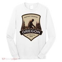 Oregon And A Bigfoot Or A Sasquatch Long Sleeve Shirt thumb 0