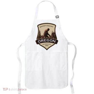 Oregon And A Bigfoot Or A Sasquatch Apron