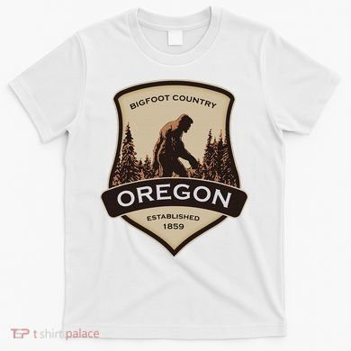Oregon And A Bigfoot Or A Sasquatch T-Shirt
