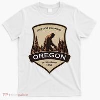 Oregon And A Bigfoot Or A Sasquatch T-Shirt thumb 0