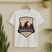 Oregon And A Bigfoot Or A Sasquatch T-Shirt thumb 2