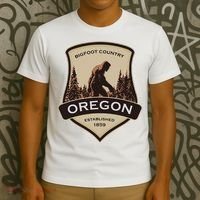 Oregon And A Bigfoot Or A Sasquatch T-Shirt thumb 3