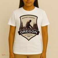 Oregon And A Bigfoot Or A Sasquatch T-Shirt thumb 4
