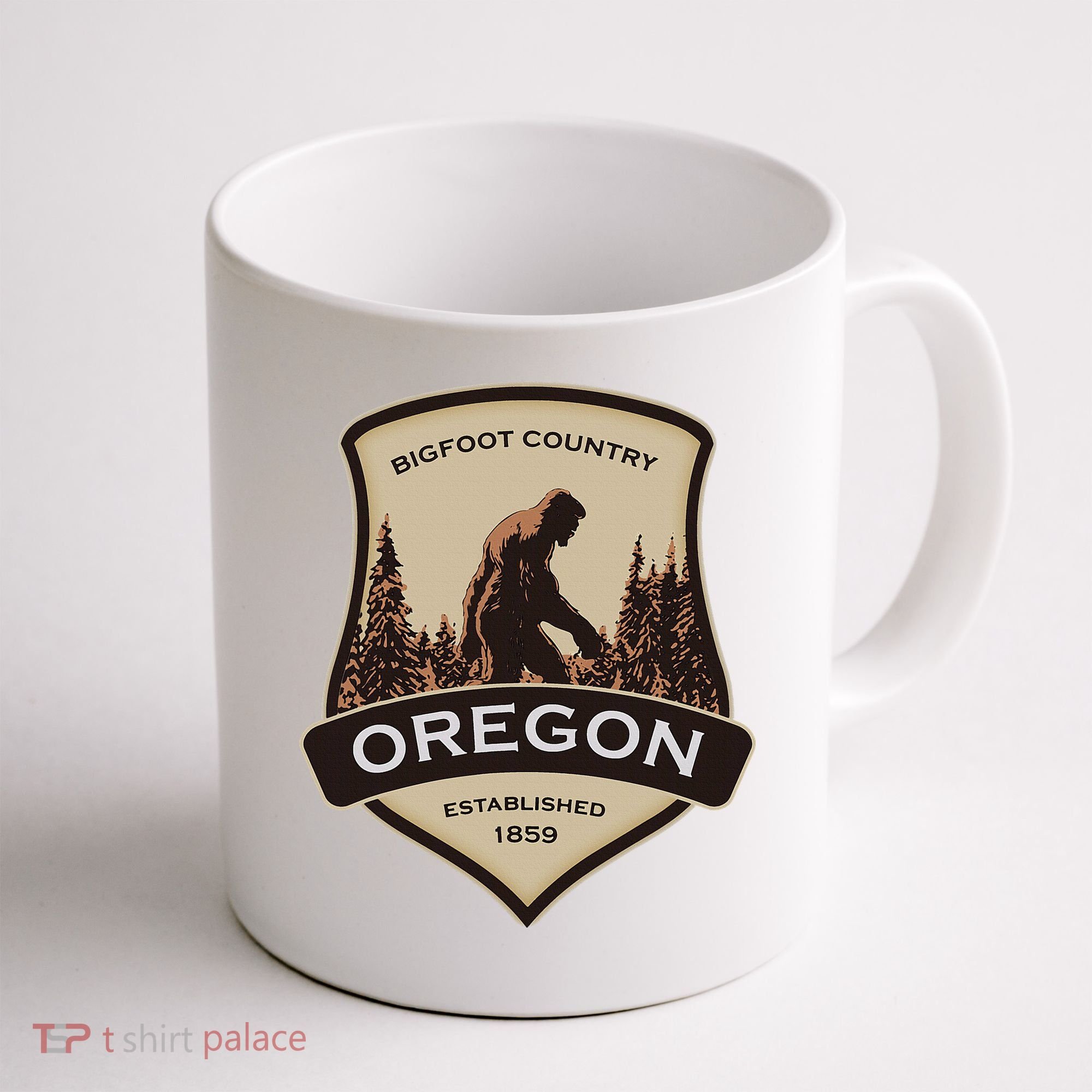 Oregon And A Bigfoot Or A Sasquatch Coffee Mug