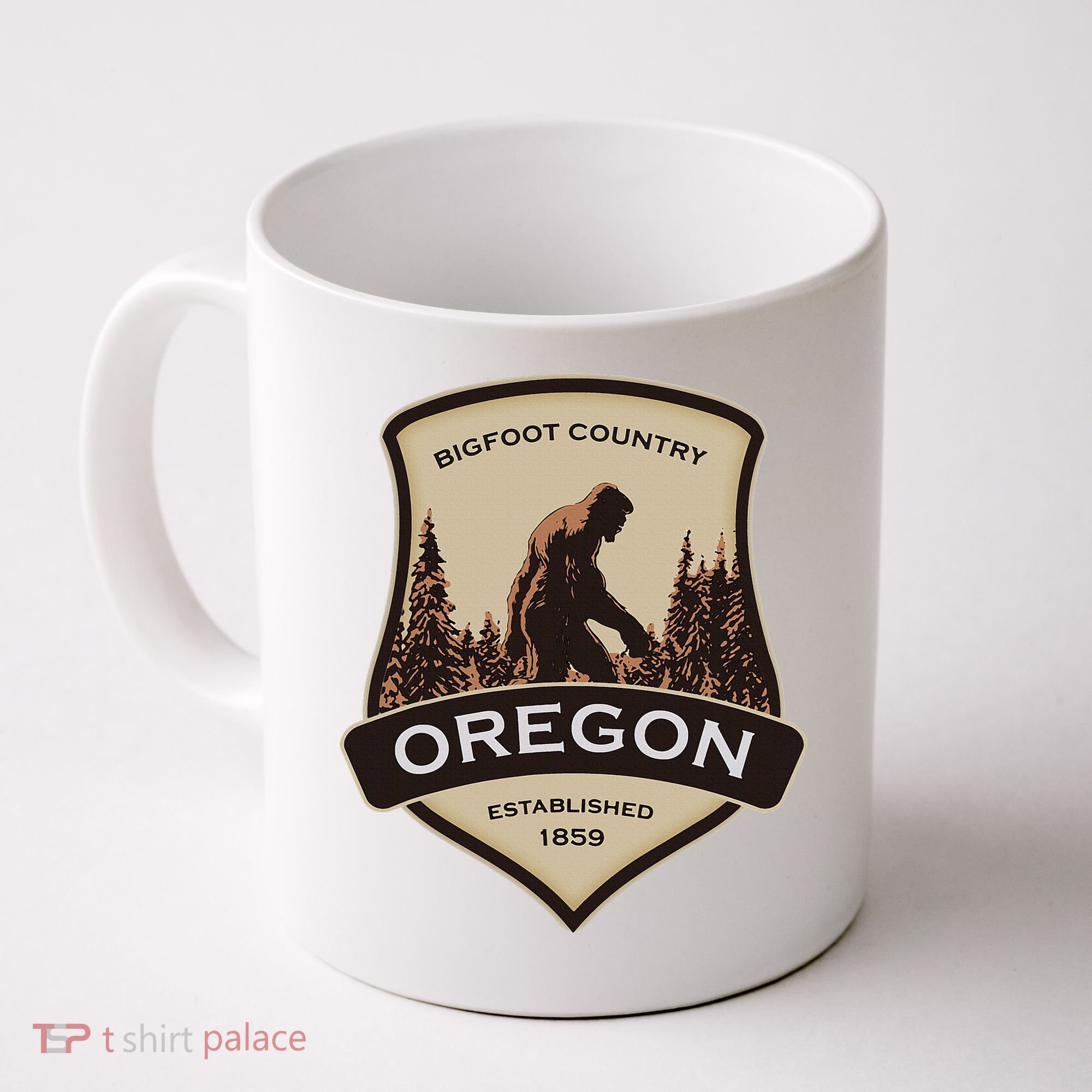 Oregon And A Bigfoot Or A Sasquatch Coffee Mug