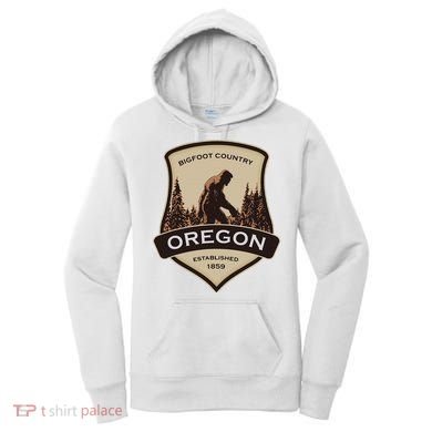 Oregon And A Bigfoot Or A Sasquatch Women's Hoodie