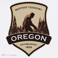 Oregon And A Bigfoot Or A Sasquatch Women's Hoodie thumb 2