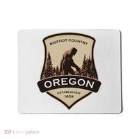 Oregon And A Bigfoot Or A Sasquatch Mousepad thumb 0