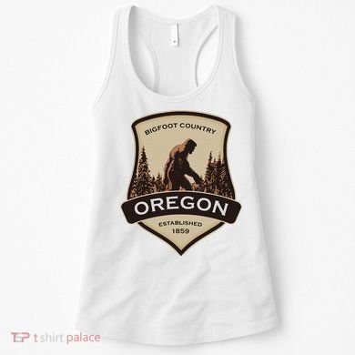 Oregon And A Bigfoot Or A Sasquatch Women's Tank Top