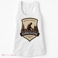 Oregon And A Bigfoot Or A Sasquatch Women's Tank Top thumb 0