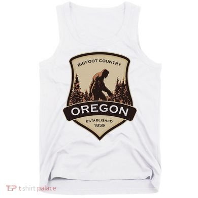 Oregon And A Bigfoot Or A Sasquatch Tank Top