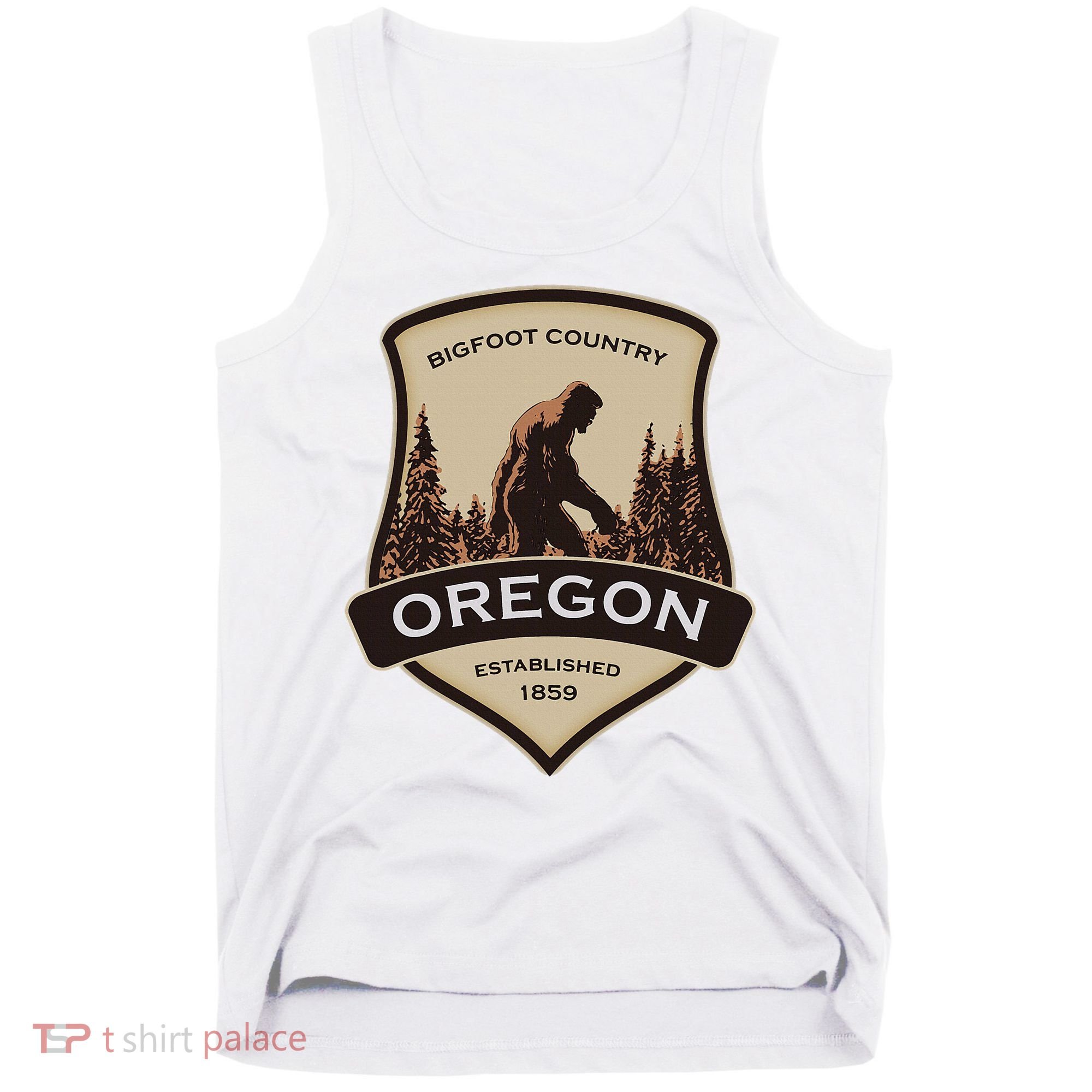 Oregon And A Bigfoot Or A Sasquatch Tank Top