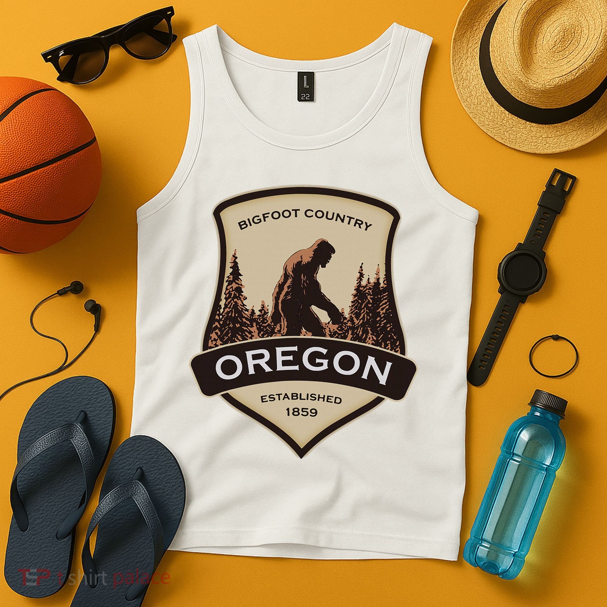 Oregon And A Bigfoot Or A Sasquatch Tank Top