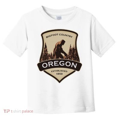 Oregon And A Bigfoot Or A Sasquatch Toddler T-Shirt