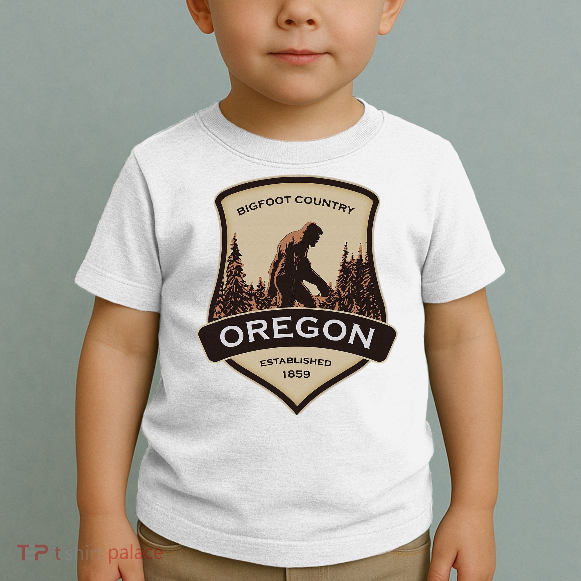 Oregon And A Bigfoot Or A Sasquatch Toddler T-Shirt
