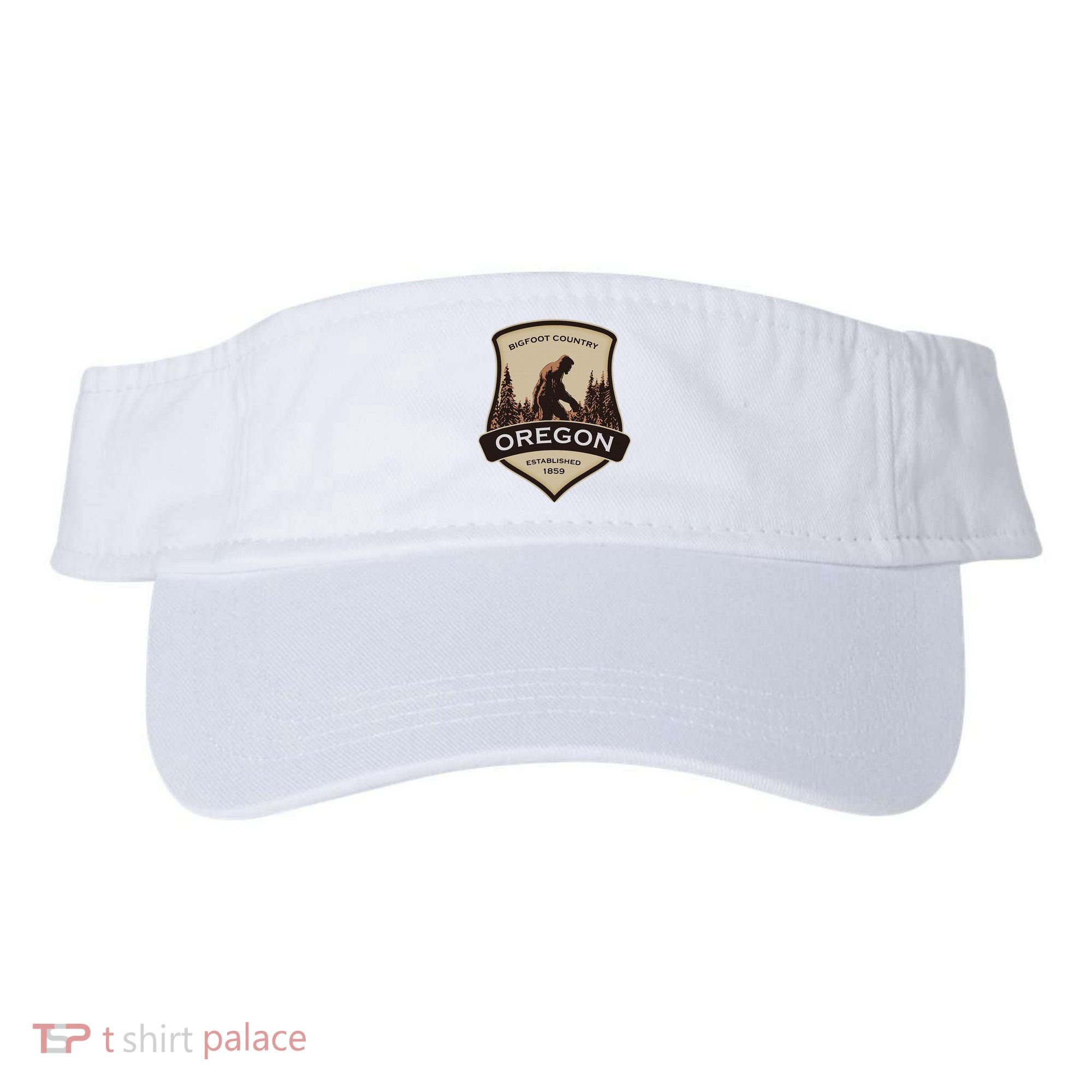 Oregon And A Bigfoot Or A Sasquatch Visor