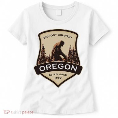 Oregon And A Bigfoot Or A Sasquatch Women's T-Shirt
