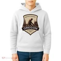 Oregon And A Bigfoot Or A Sasquatch Kids Hoodie thumb 4