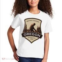 Oregon And A Bigfoot Or A Sasquatch Kids T-Shirt thumb 2