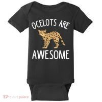 Ocelot Apparel Amazing Funny Ocelots Cat Baby Bodysuit thumb 0