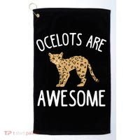 Ocelot Apparel Amazing Funny Ocelots Cat Golf Towel thumb 0
