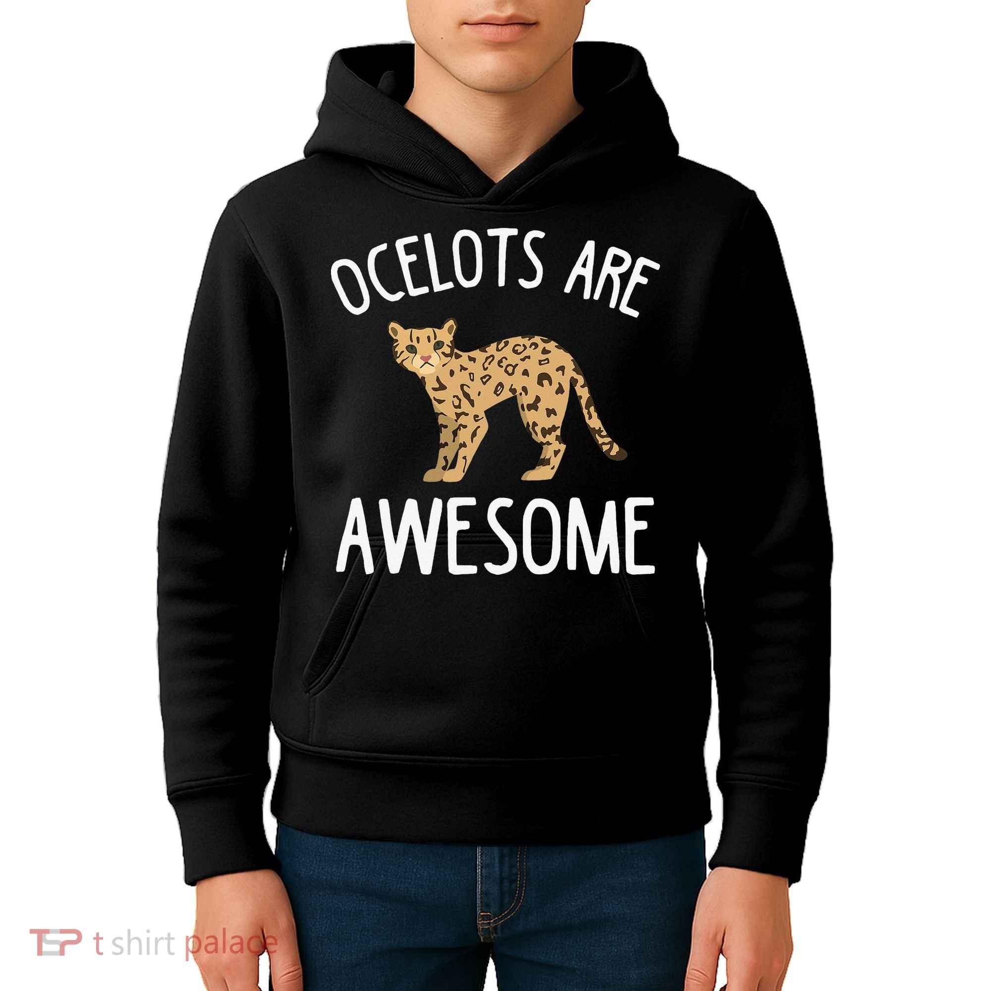 Ocelot Apparel Amazing Funny Ocelots Cat Kids Hoodie